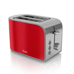Swan Retro 2 Slice Toaster - Red
